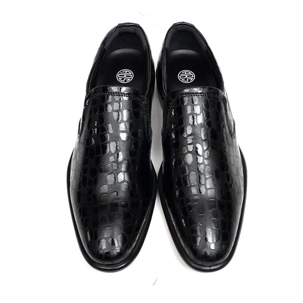 Starlet LEATHER SHOES - MSA-15 BLACK MEN FORMAL
