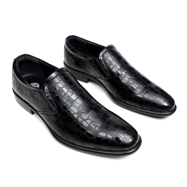 starlet LEATHER SHOES - MSA-15 BLACK MEN FORMAL