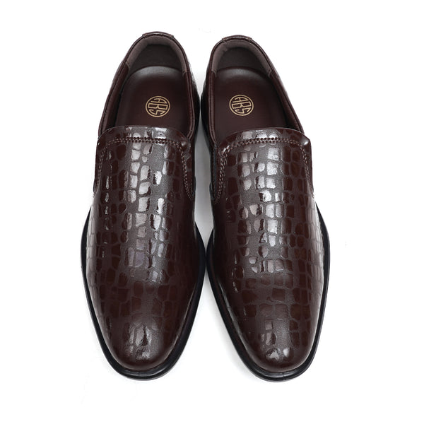 Starlet LEATHER SHOES - MSA-15 BROWN MEN FORMAL