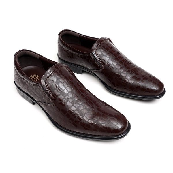 starlet LEATHER SHOES - MSA-15 BROWN MEN FORMAL