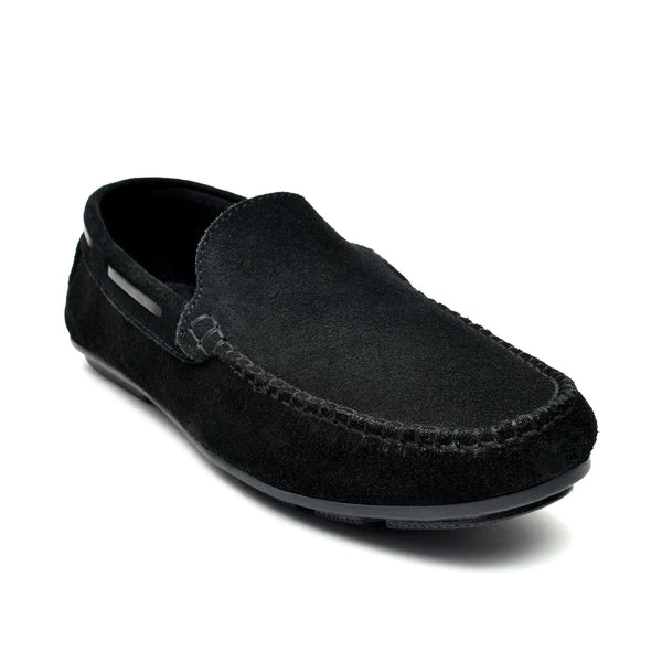 Starlet LEATHER SHOES - ND-002 BLACK MEN LOAFER