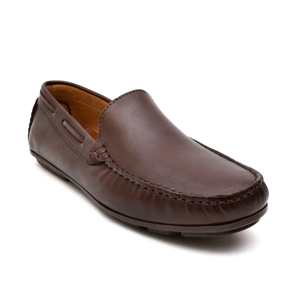 Starlet LEATHER SHOES - ND-003 BROWN MEN LOAFER