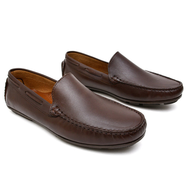 Starlet LEATHER SHOES - ND-003 BROWN MEN LOAFER