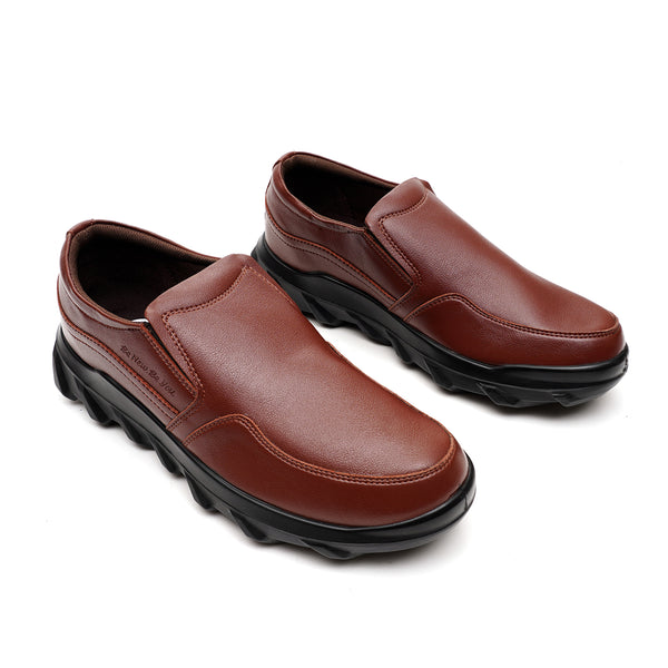 Starlet LEATHER SHOES - NNJ-710 TAN MEN SPORTS