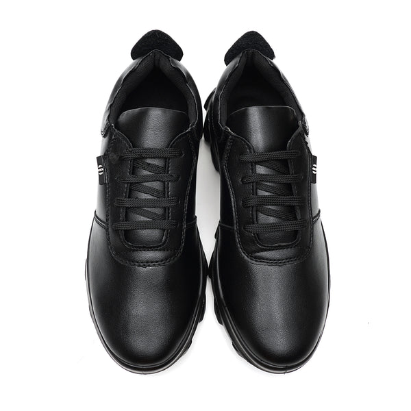 Starlet LEATHER SHOES - NNJ-711 BLACK MEN SPORTS