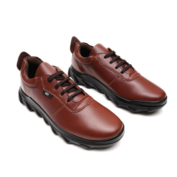 Starlet LEATHER SHOES - NNJ-711 TAN MEN SPORTS