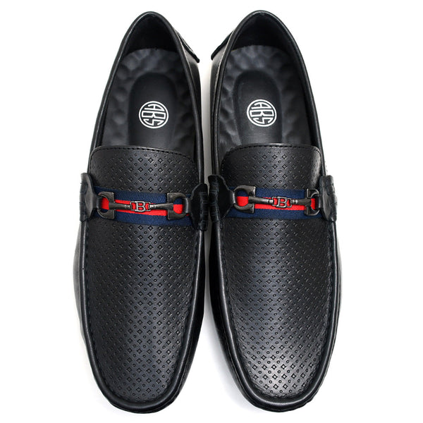 Starlet LEATHER SHOES - ROMEO-042 BLK MEN LOAFER