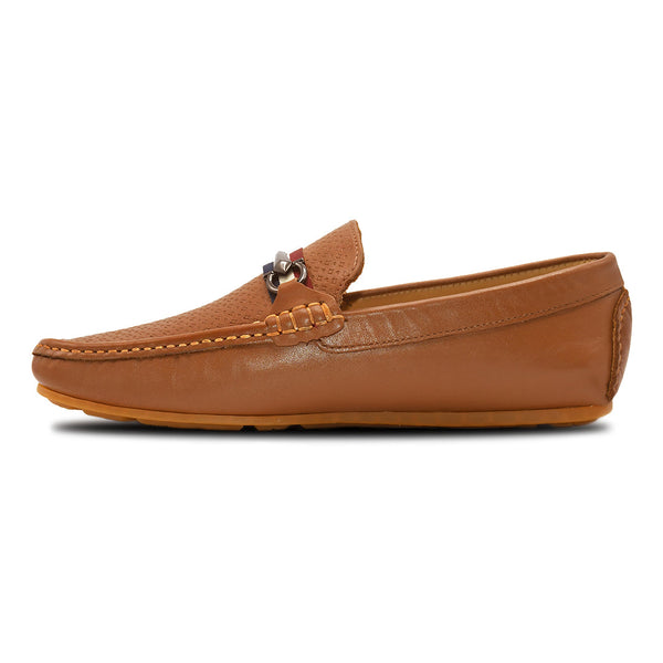 Starlet LEATHER SHOES - ROMEO-042 TAN MEN LOAFER