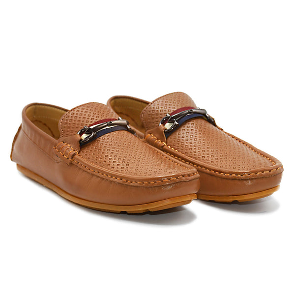 Starlet LEATHER SHOES - ROMEO-042 TAN MEN LOAFER