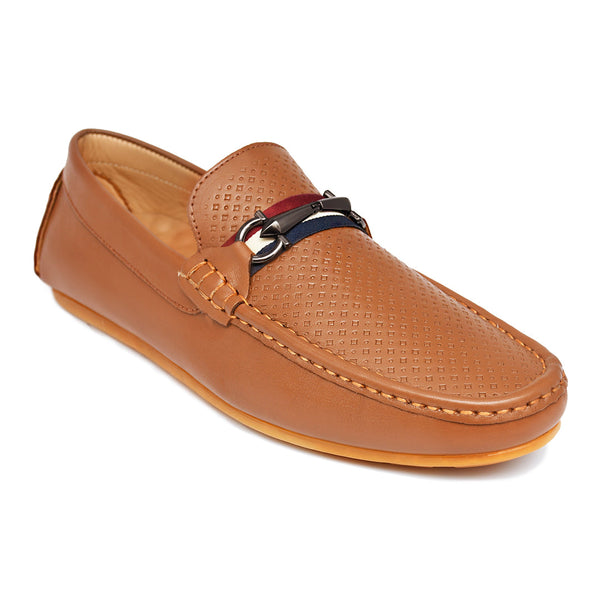 starlet LEATHER SHOES - ROMEO-042 TAN MEN LOAFER