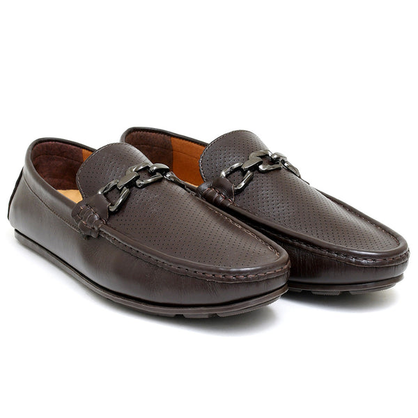 Starlet LEATHER SHOES - ROMEO-050 BROWN MEN LOAFER