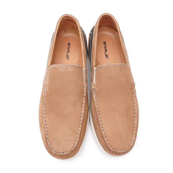 Starlet LEATHER SHOES - RPD-01 TAN MEN LOAFER
