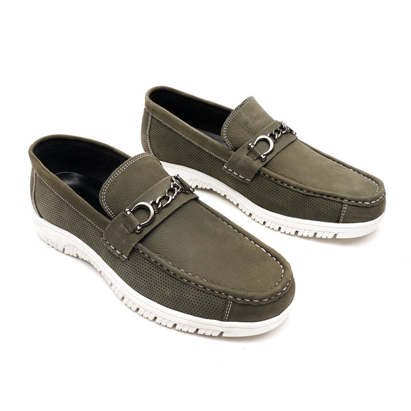 Starlet LEATHER SHOES - RPD-02 GREEN MEN LOAFER