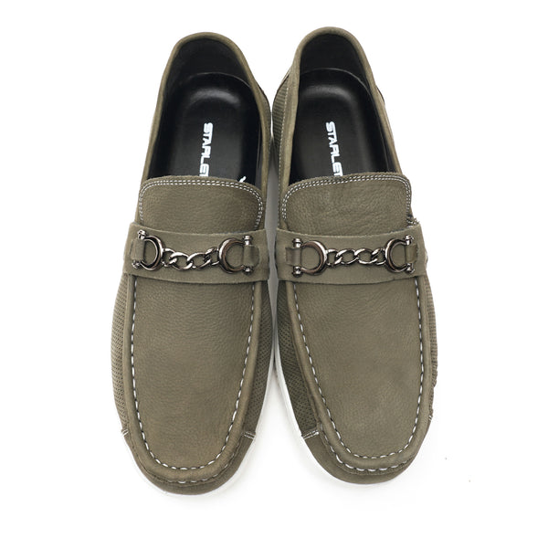 starlet LEATHER SHOES - RPD-02 GREEN MEN LOAFER