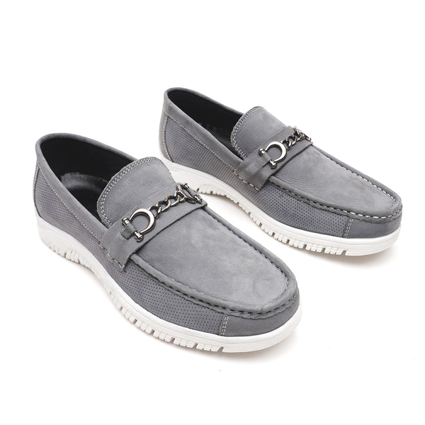 Starlet LEATHER SHOES - RPD-02 GREY MEN LOAFER
