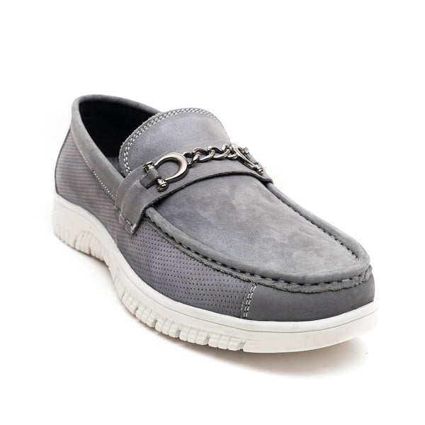 Starlet LEATHER SHOES - RPD-02 GREY MEN LOAFER
