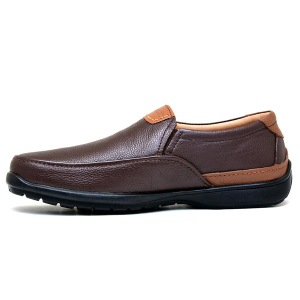Starlet LEATHER SHOES - RUNNER-051 BROWN MEN CASUAL