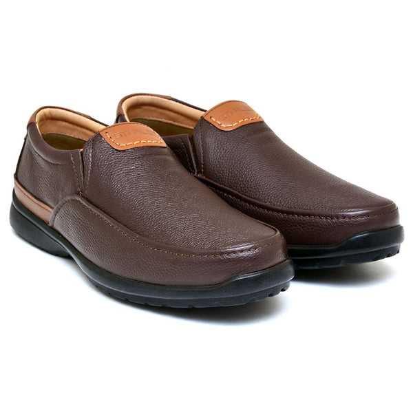 Starlet LEATHER SHOES - RUNNER-051 BROWN MEN CASUAL
