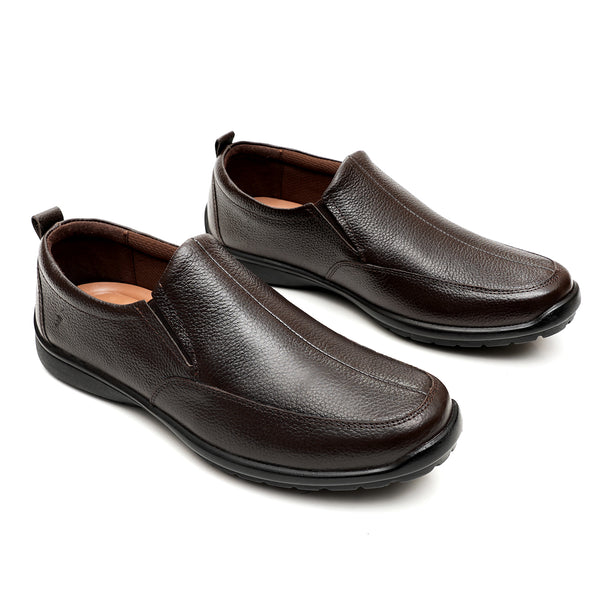 Starlet LEATHER SHOES - RUNNER-062 BROWN MEN CASUAL