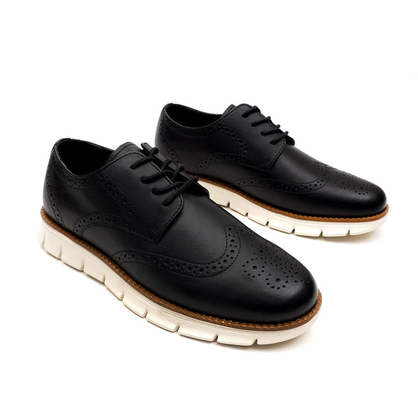 Starlet LEATHER SHOES - SFG-0001 BLACK MEN CASUAL