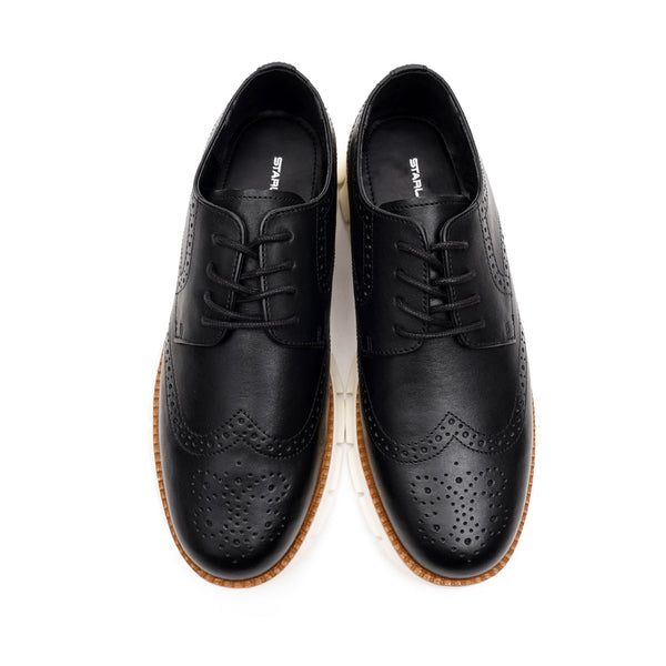 Starlet LEATHER SHOES - SFG-0001 BLACK MEN CASUAL