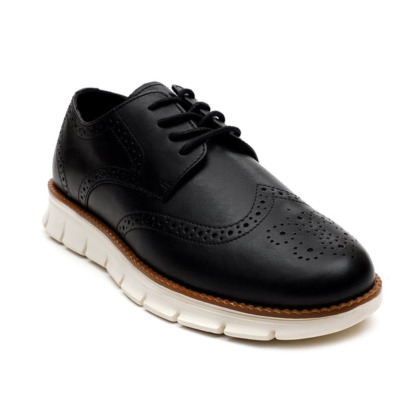 starlet LEATHER SHOES - SFG-0001 BLACK MEN CASUAL