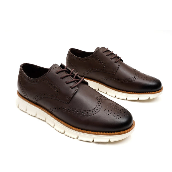 starlet LEATHER SHOES - SFG-0001 BROWN MEN CASUAL