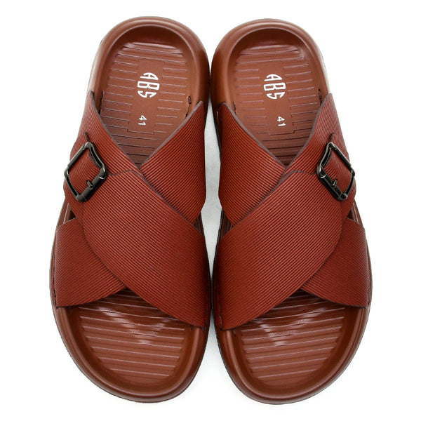 Starlet LEATHER SLIPPER - COL-01 TAN MEN SLIPPER