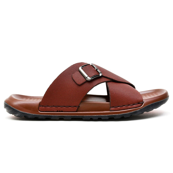 starlet LEATHER SLIPPER - COL-01 TAN MEN SLIPPER