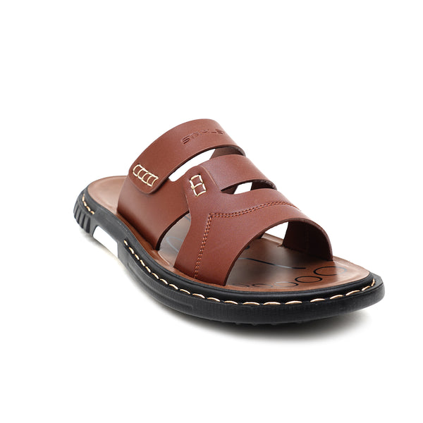 starlet LEATHER SLIPPER - JRC-0002 TAN MEN SLIPPER