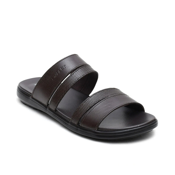 starlet LEATHER SLIPPER - VCT-003 BROWN MEN SLIPPER