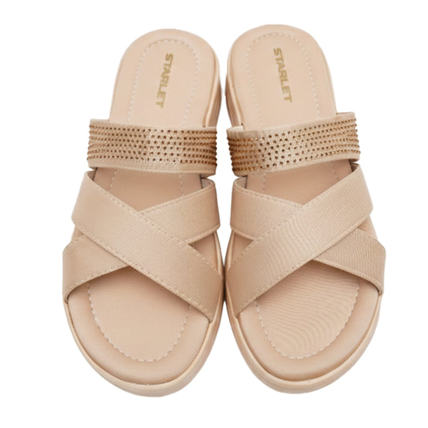Starlet MFL-0032 BEIGE WOMEN SLIPPER