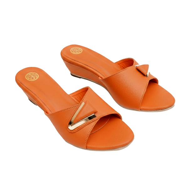 starlet MFL-0033 ORANGE WOMEN HEELS
