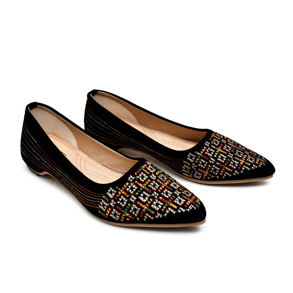 Starlet MFL0003 BLACK COURT SHOES