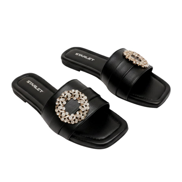 starlet MML-0008 BLACK WOMEN FLATS