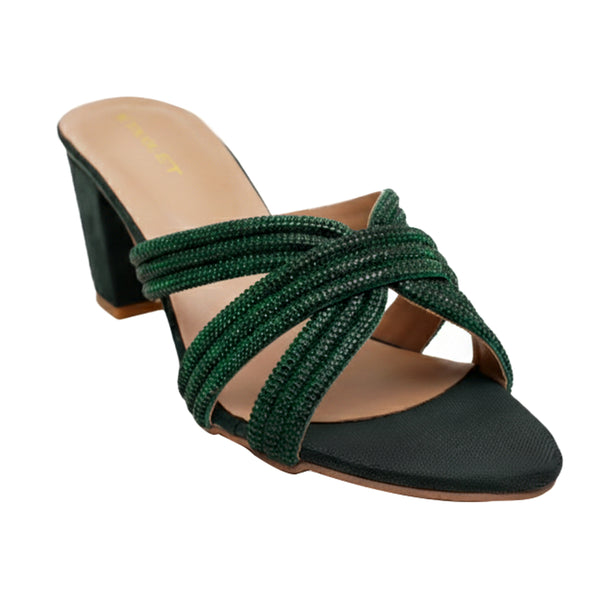 Starlet MML-0011 GREEN WOMEN HEELS