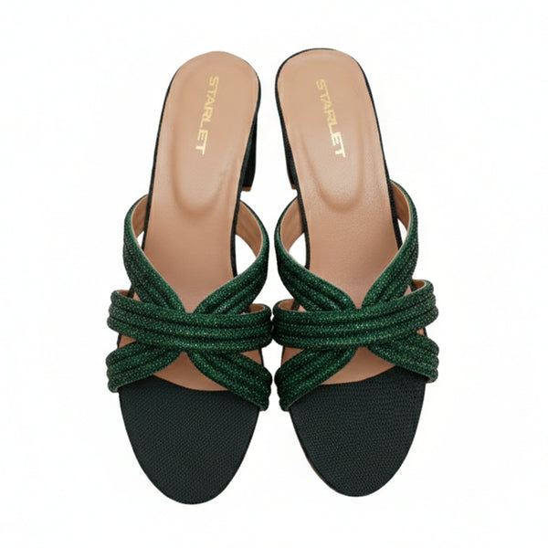 Starlet MML-0011 GREEN WOMEN HEELS