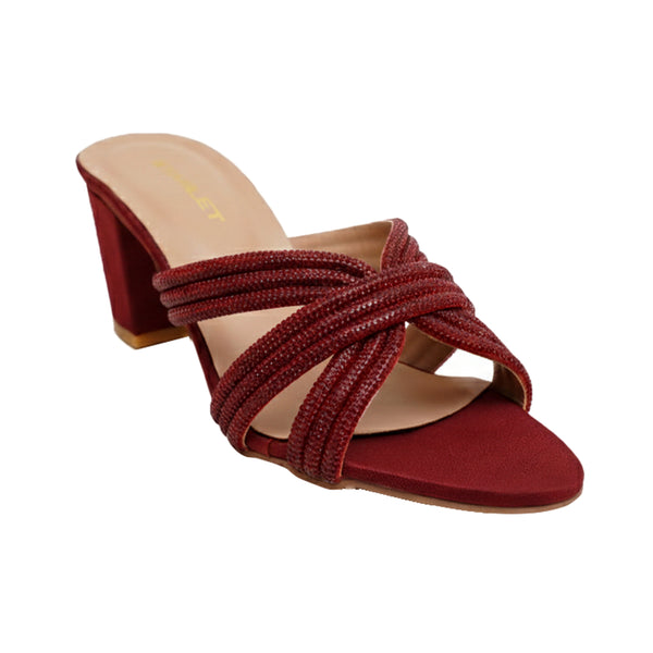 Starlet MML-0011 MAROON WOMEN HEELS