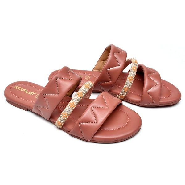 Starlet MS-L-0008 PEACH WOMEN FLATS