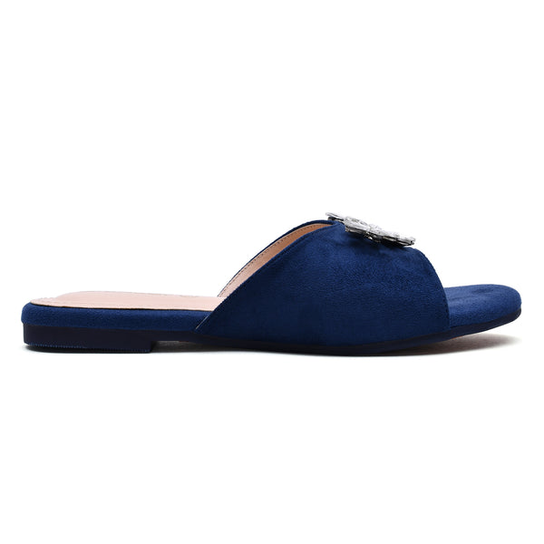 starlet MS-L-0011 BLUE WOMEN FLATS
