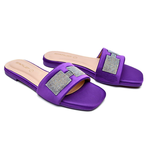 Starlet MS-L-0018 PURPLE WOMEN FLATS