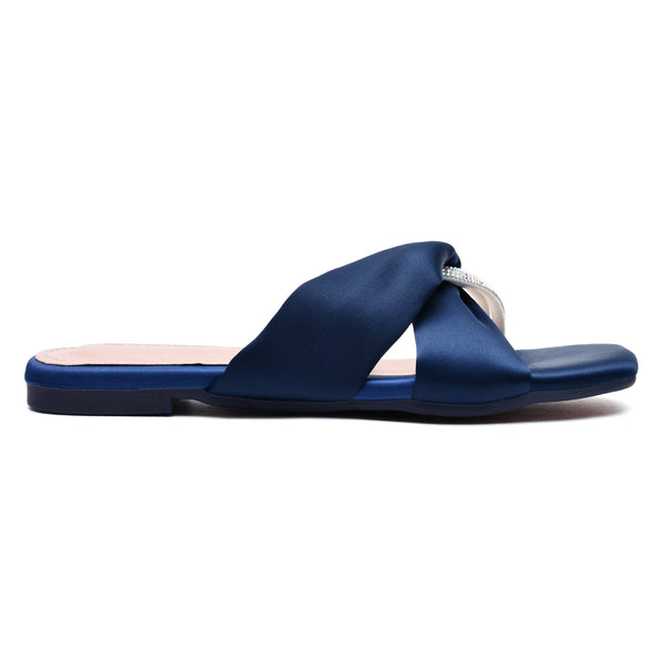 starlet MS-L-0024 BLUE WOMEN FLATS