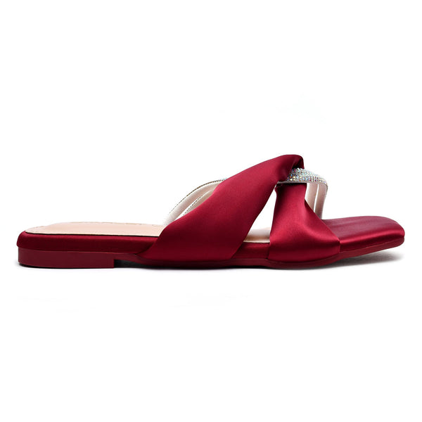 Starlet MS-L-0024 MAROON WOMEN FLATS