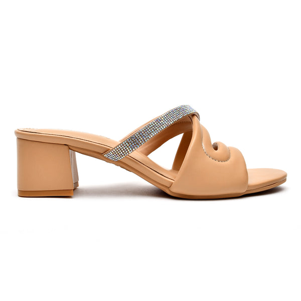 starlet MS-L-0030 BEIGE WOMEN HEELS