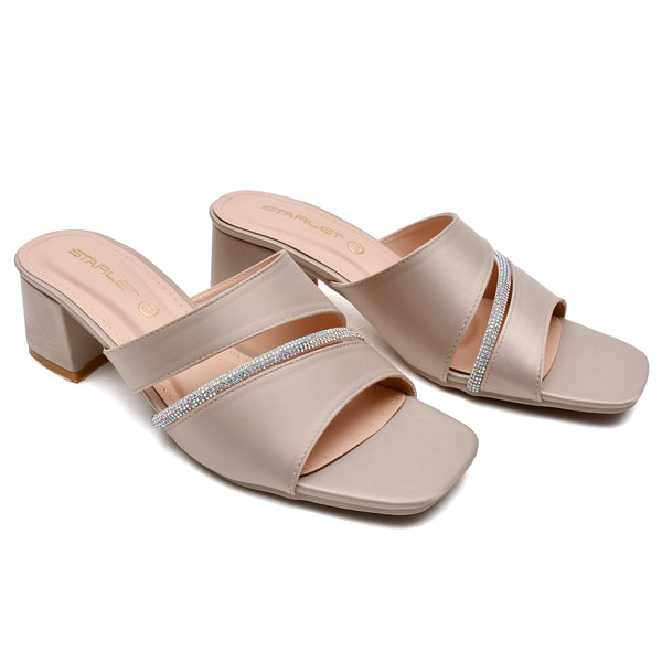 Starlet MS-L-0033 OFF WHITE WOMEN HEELS