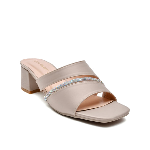 starlet MS-L-0033 OFF WHITE WOMEN HEELS