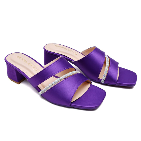 Starlet MS-L-0033 PURPLE WOMEN HEELS