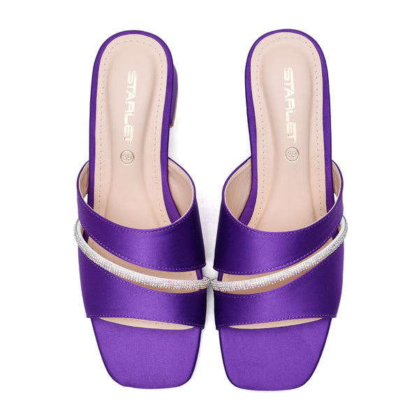 Starlet MS-L-0033 PURPLE WOMEN HEELS