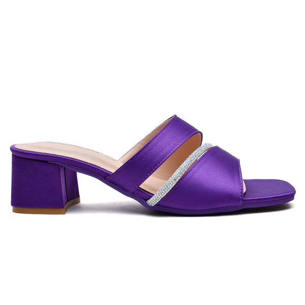 starlet MS-L-0033 PURPLE WOMEN HEELS