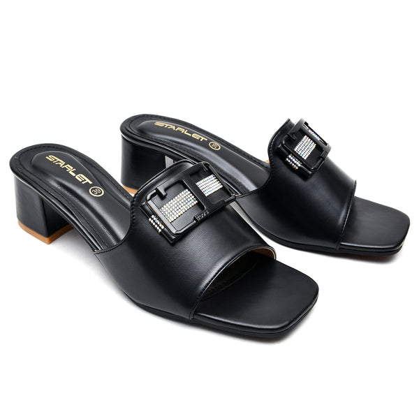 Starlet MS-L-0034 BLACK WOMEN HEELS